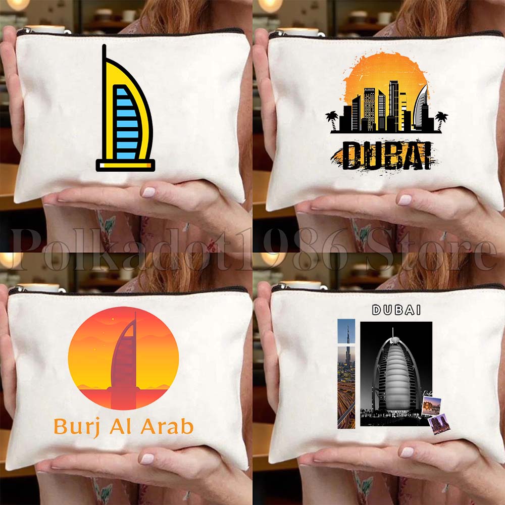 Women Bags Uae - حقيبة قماشية بتصميم سكاي لاين دبي