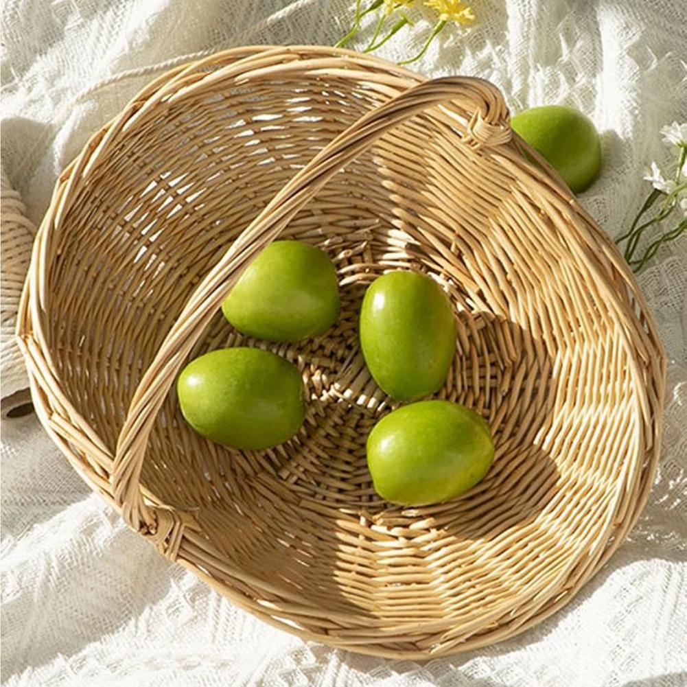 Basket Bag Wicker - منظم لسطح المطبخ، سلة تخزين منسوجة