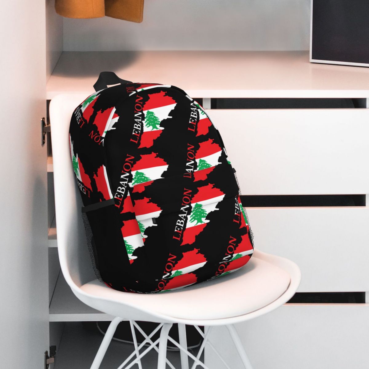 حقيبة ظهر بتصميم خريطة وعلم لب - مراجعة Women Bags Lebanon وسعره