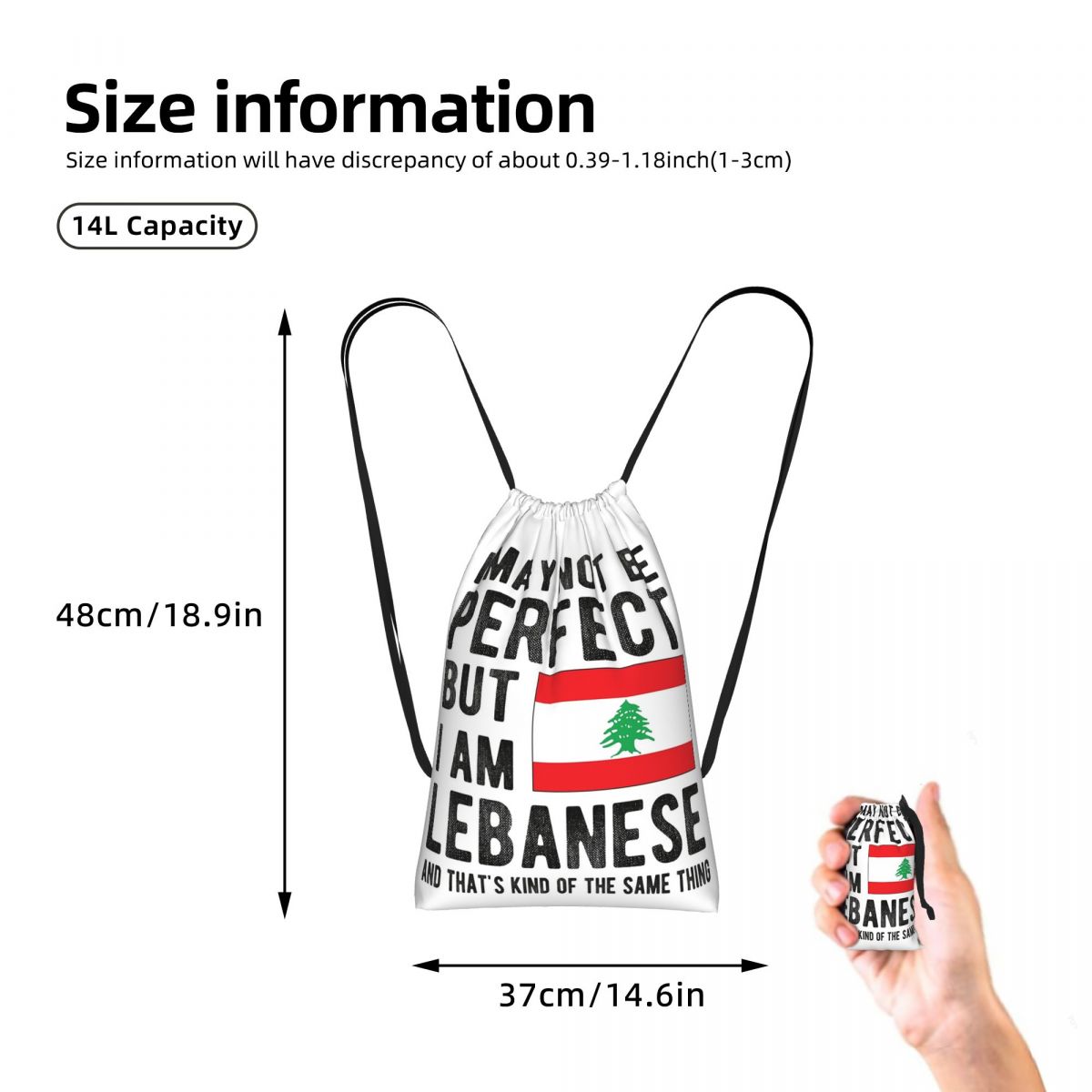 حقيبة ظهر برباط بتصميم علم لبن - مراجعة Women Bags Lebanon وسعره