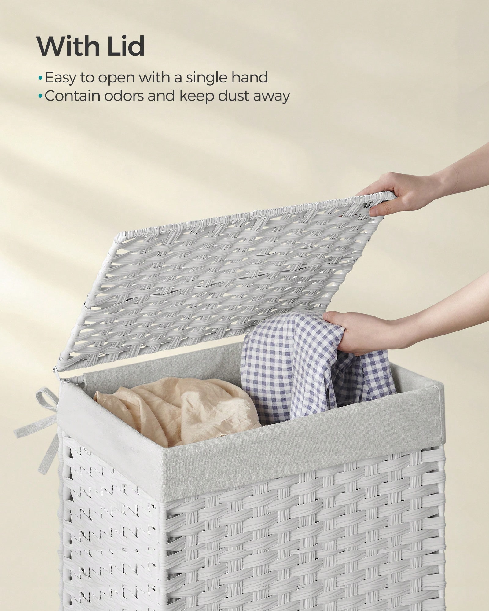 سلة غسيل يدوية الصنع بسعة 90 ل - مراجعة Basket Bag Wicker وسعره