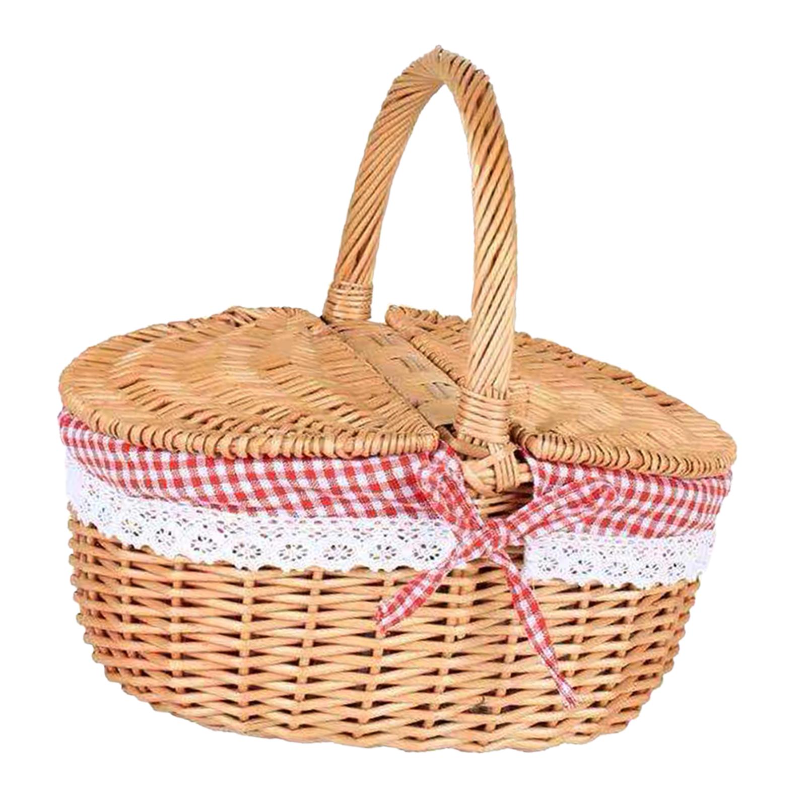 سلة نزهة من الخيزران المنسوجة  - مراجعة Basket Bag Wicker وسعره