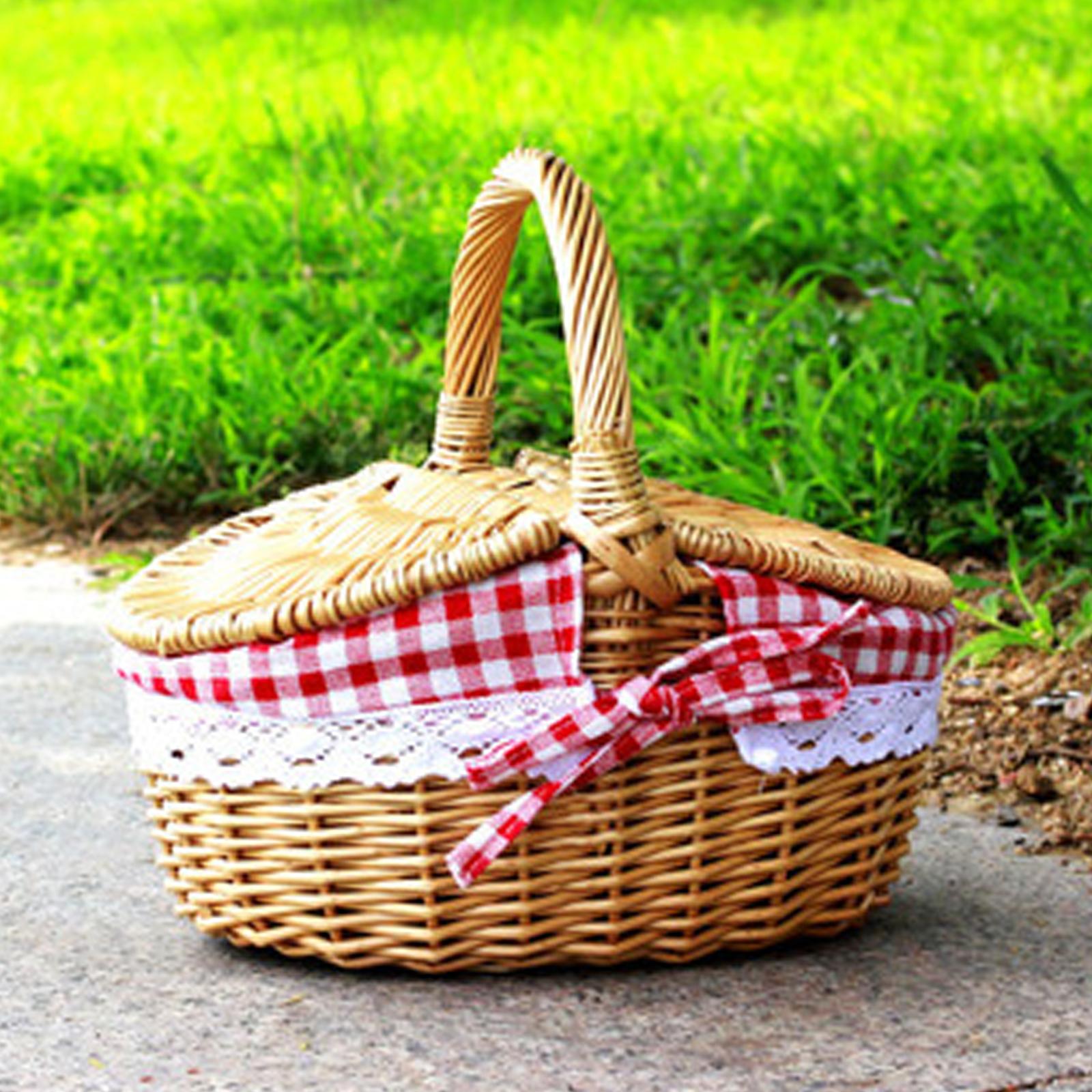 سلة نزهة من الخيزران المنسوجة  - مراجعة Basket Bag Wicker وسعره