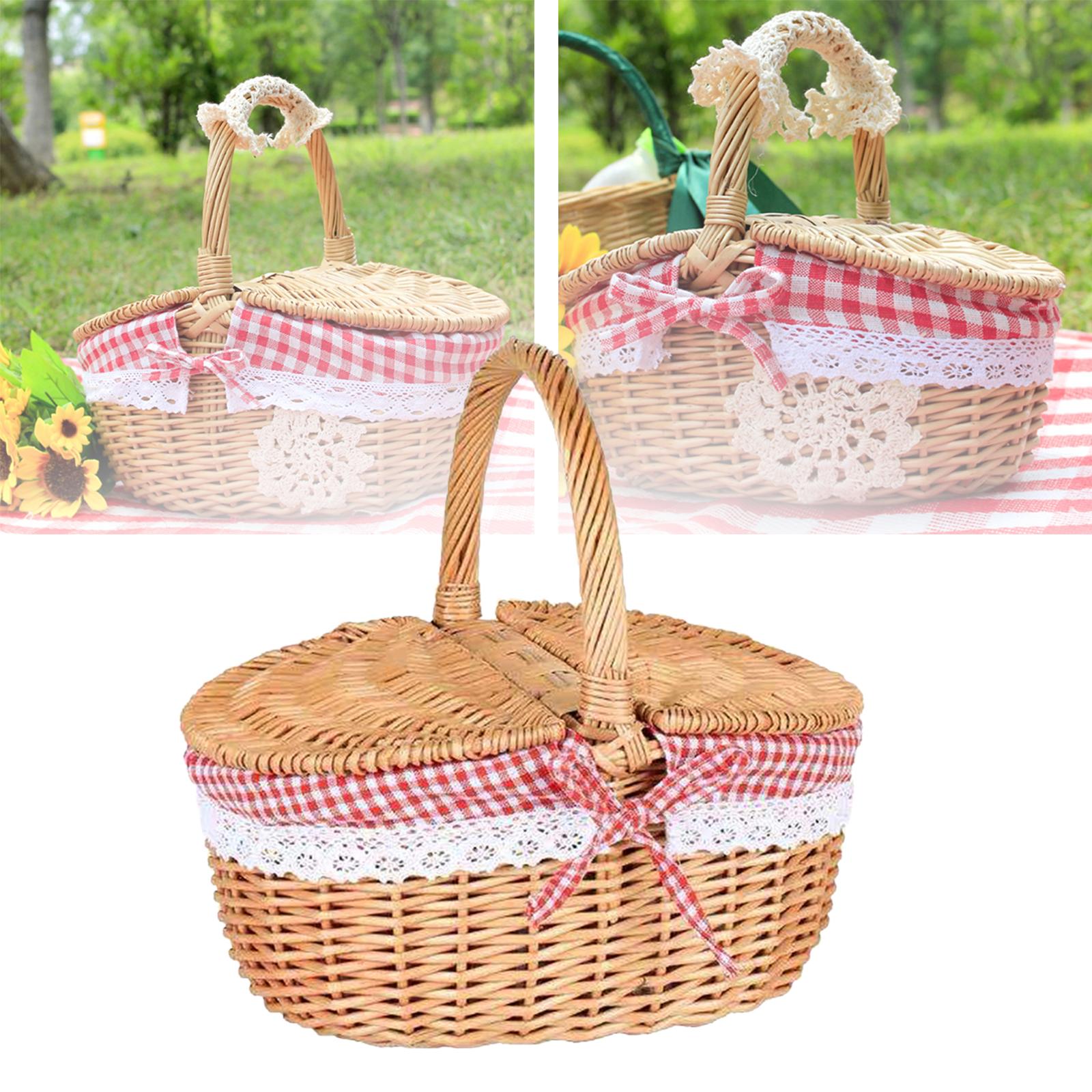 سلة نزهة من الخيزران المنسوجة  - مراجعة Basket Bag Wicker وسعره