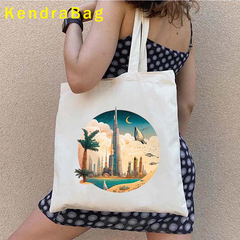 حقيبة يد مطبوعة بشعار الإمارات - مراجعة Women Bags Uae وسعره