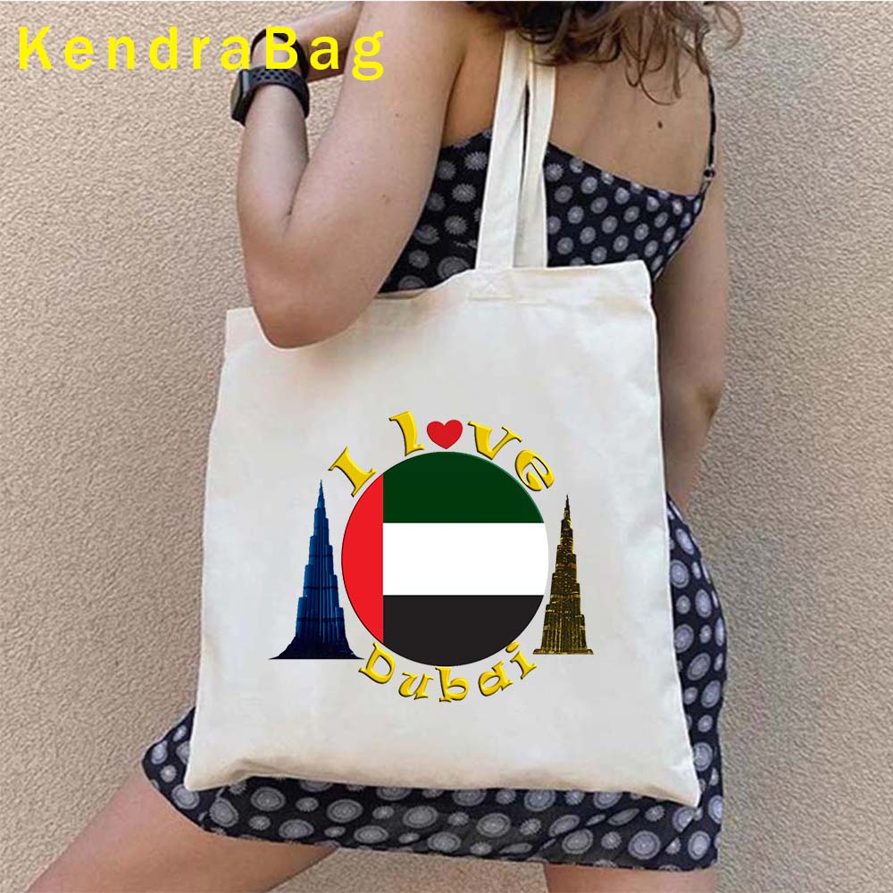 حقيبة يد مطبوعة بشعار الإمارات - مراجعة Women Bags Uae وسعره