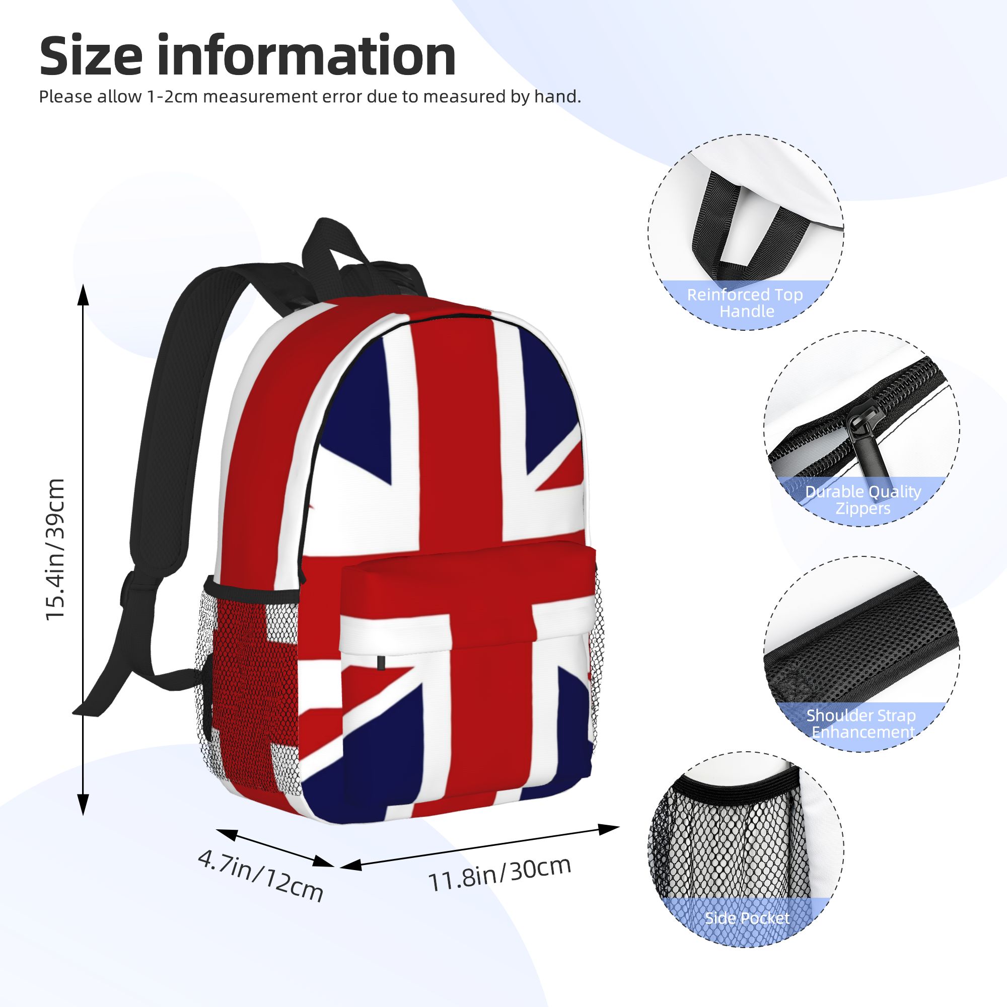 حقيبة ظهر بعلم الاتحاد الجامعي - مراجعة Women Bags Uk Sale وسعره