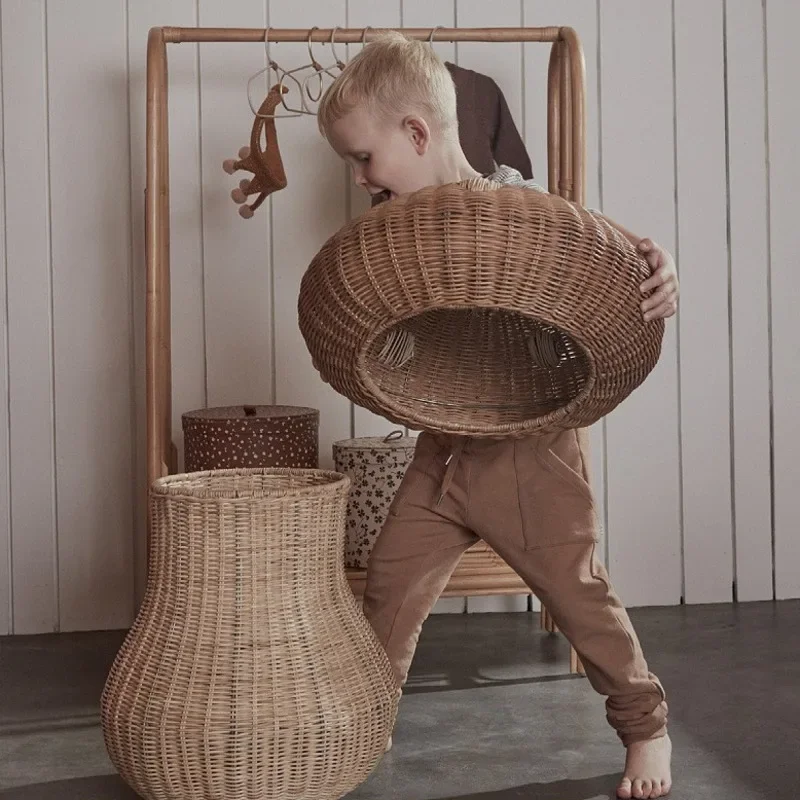الشمال الرياح الروطان المنسوجة - مراجعة Basket Bag Wicker وسعره