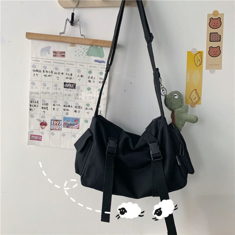 حقيبة كروس سوداء مع جيوب للنسا - مراجعة Women'S Japanese Bags وسعره