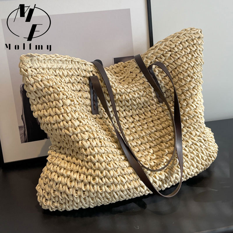 القش المنسوجة حمل الحقائب عارض - مراجعة Women Bags Offers وسعره