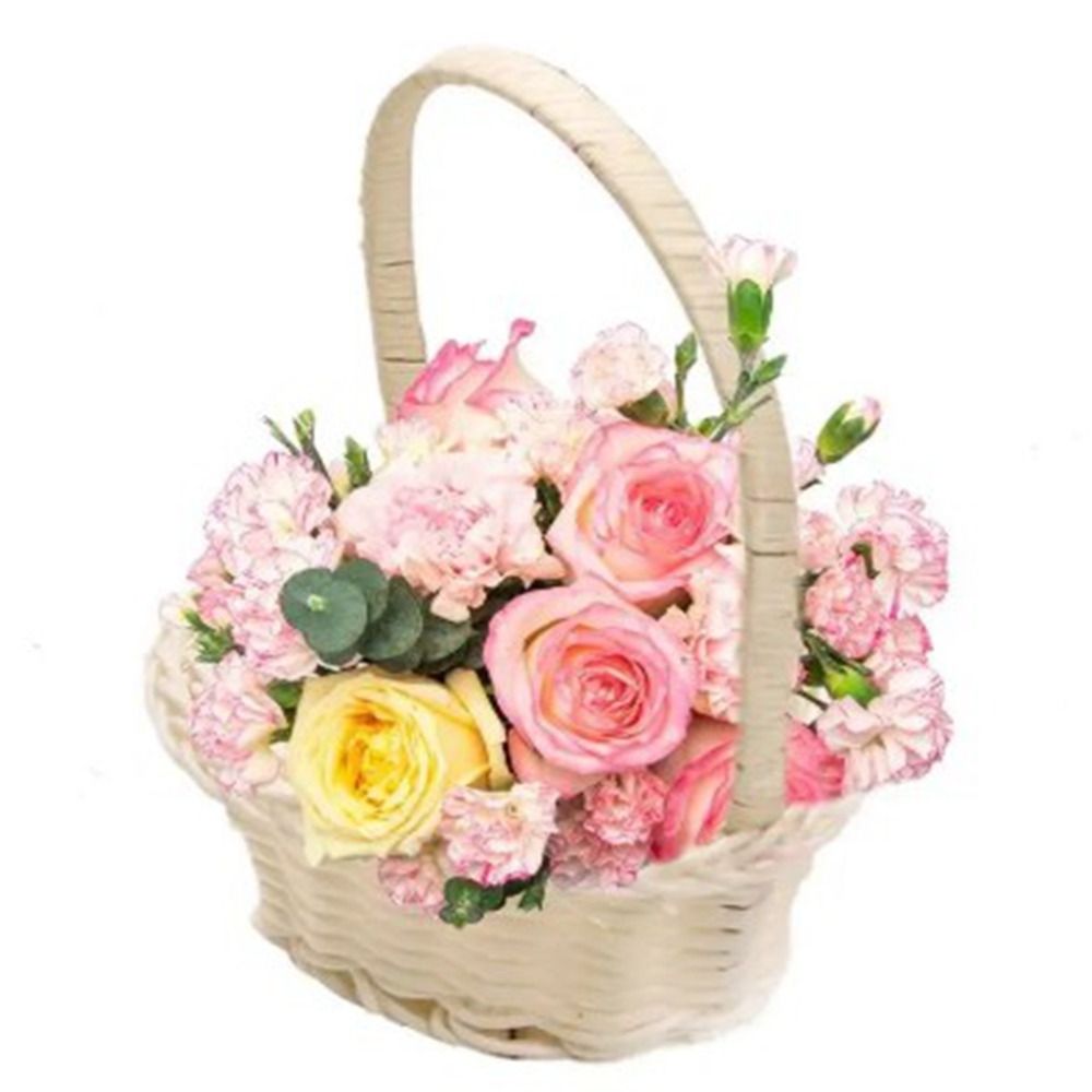 سلة تخزين زهور جميلة مصنوعة يد - مراجعة Basket Bag Wicker وسعره
