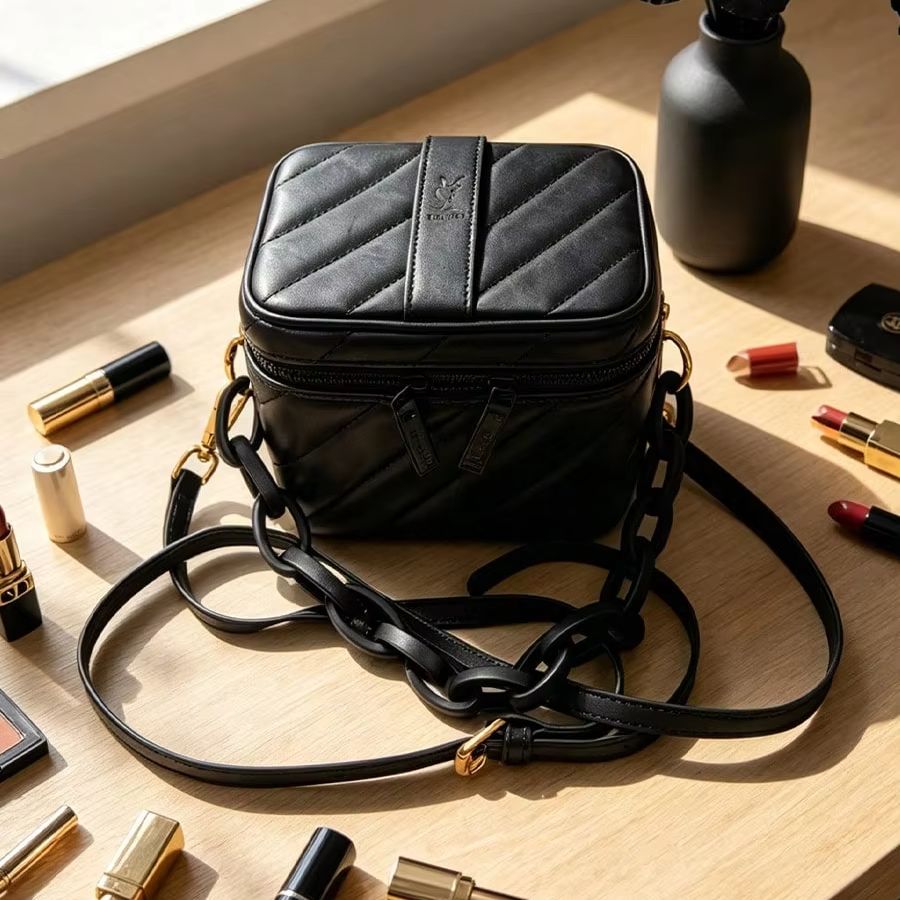 حقيبة مكياج مربعة من الجلد الأ - مراجعة Women'S Ysl Bags Crossbody وسعره