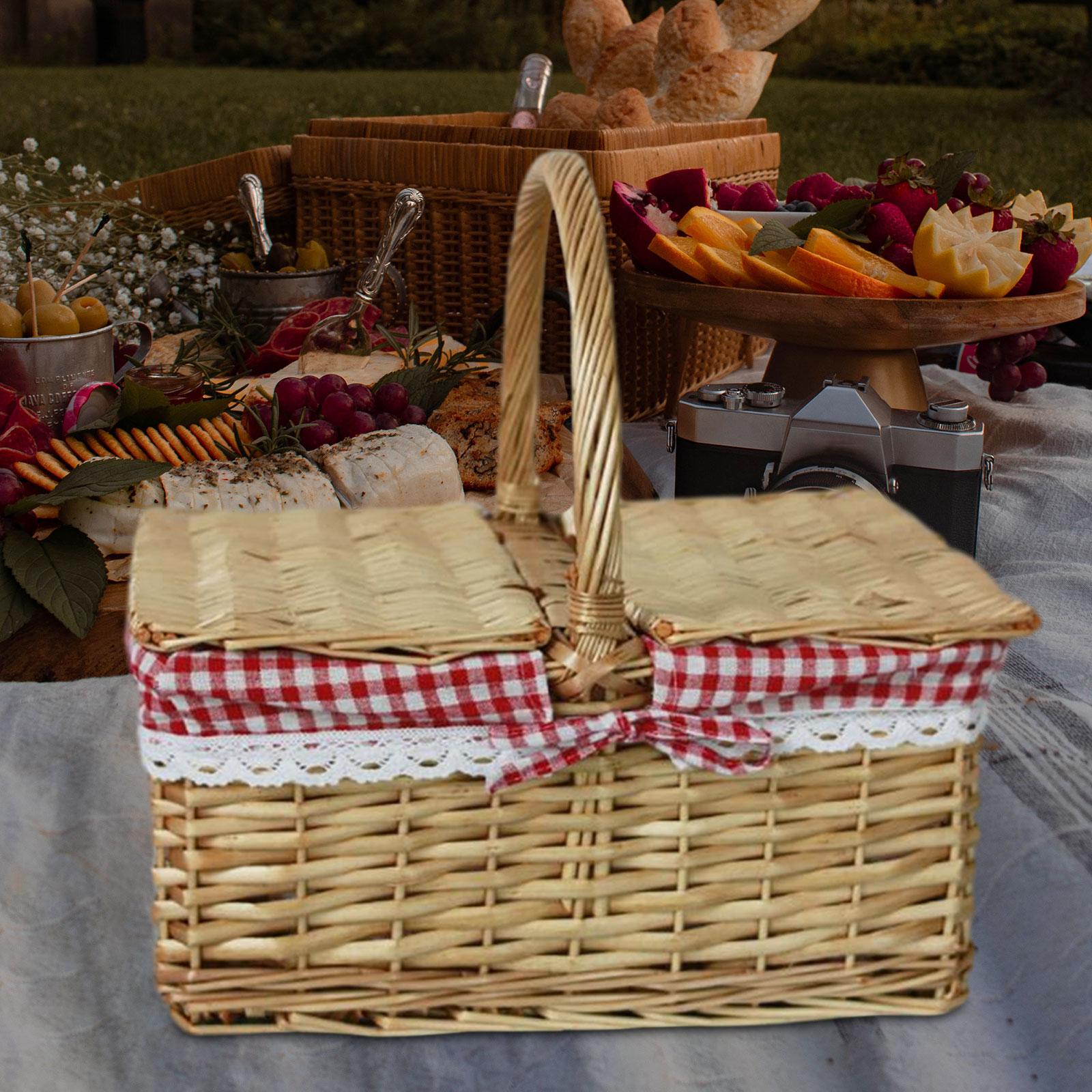 سلة نزهة سلة منسوجة من الخيزرا - مراجعة Basket Bag Wicker وسعره