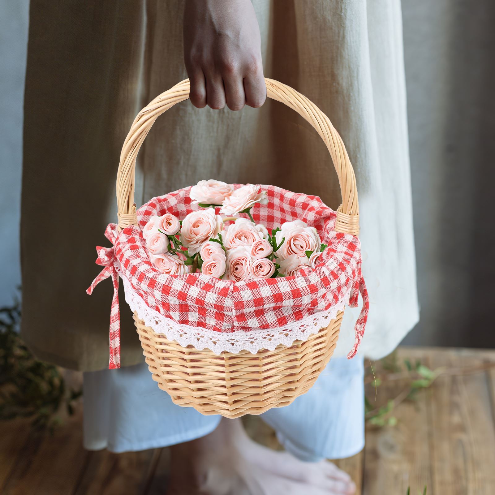 Zerodeko ليتل الأحمر ركوب هود  - مراجعة Basket Bag Wicker وسعره