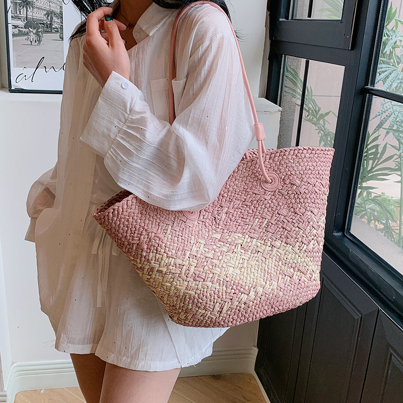 عادية الروطان سعة كبيرة حمل مص - مراجعة Basket Bag Wicker وسعره