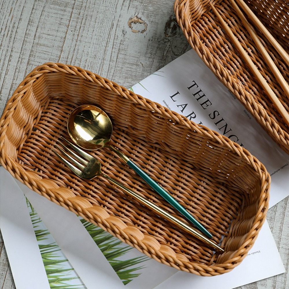 تقليد الروطان سلة التخزين فو ا - مراجعة Basket Bag Wicker وسعره